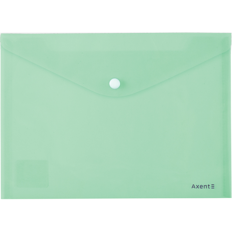 Папка-конверт на кнопці А5 "Axent" /1522-18-A/ Pastelini, м'ятна (12/360)
