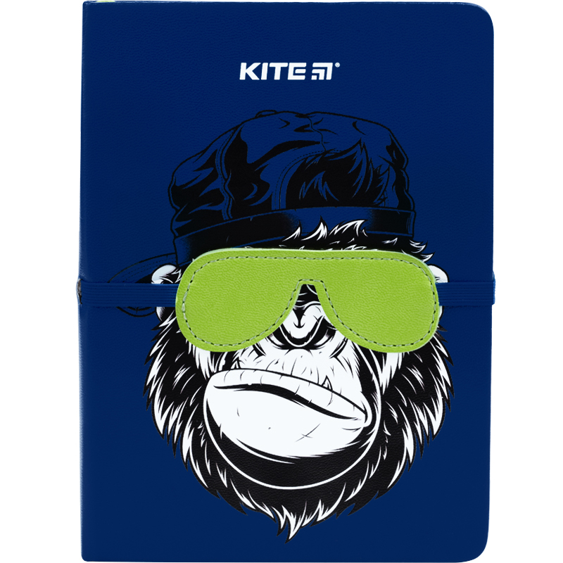 Notebook B6+/ 96 "Kite" /K22-464-3/ tv. cover, Blue monkey (1/18/36)