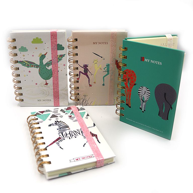 Блокнот на гумці A6/80арк.== "JO" /9A0023-A6/ "Animals" 70g COLOR/box (1/24/144)