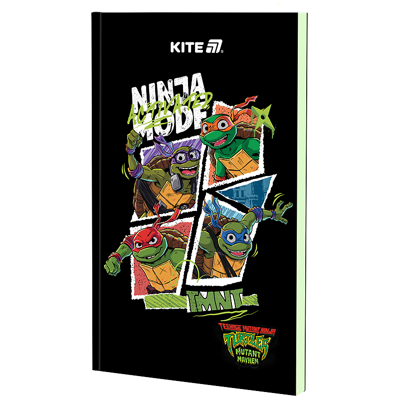 Sketchbook A5/64 sheets. "Kite" /NT25-193-2/ thermal binder TMNT Mutant Mayhem (2023 Movie) (1/10)