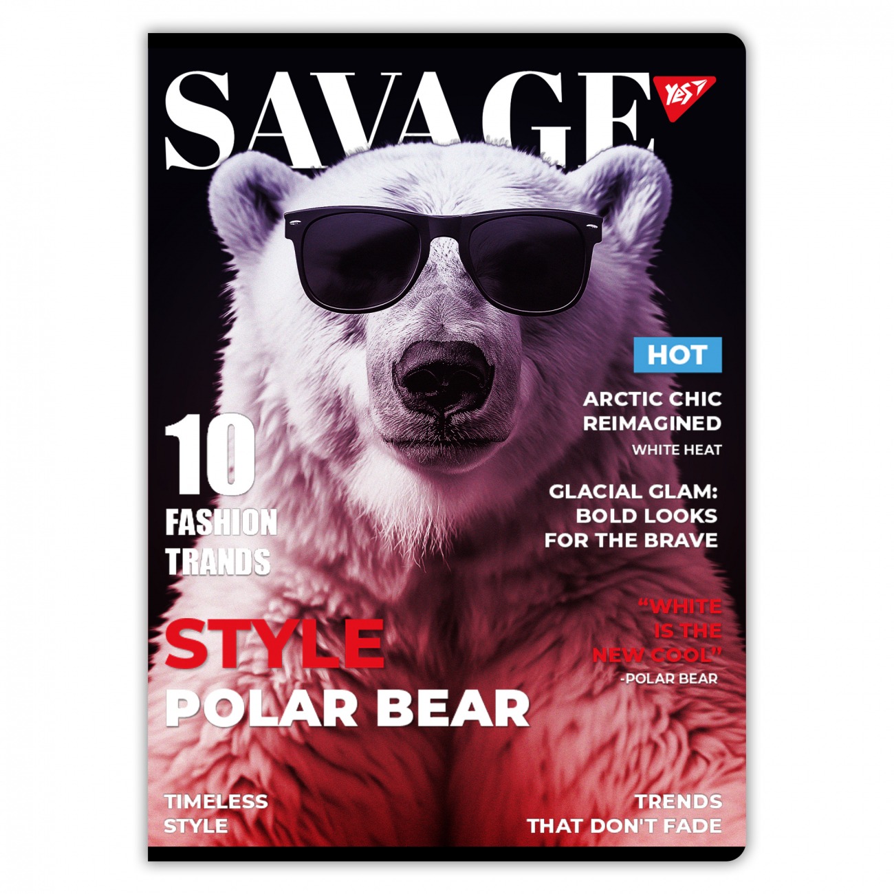Notebook A4/96 # clip "YES" /682009/ "Savage" hybrid (3/33)