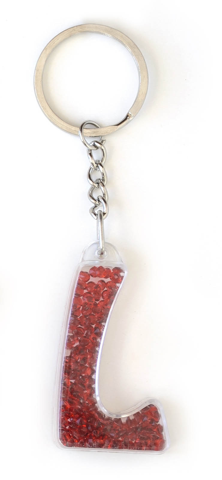 Keychain "YES Weekend" /554282/ letter "L" Dark red (1/50/200)