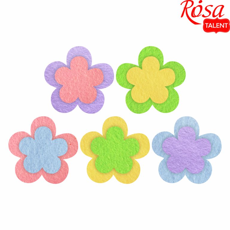 Заготовка "Rosa Talent" /418/ "Квіти 1" 5*5см-5шт, 4*4см-5шт