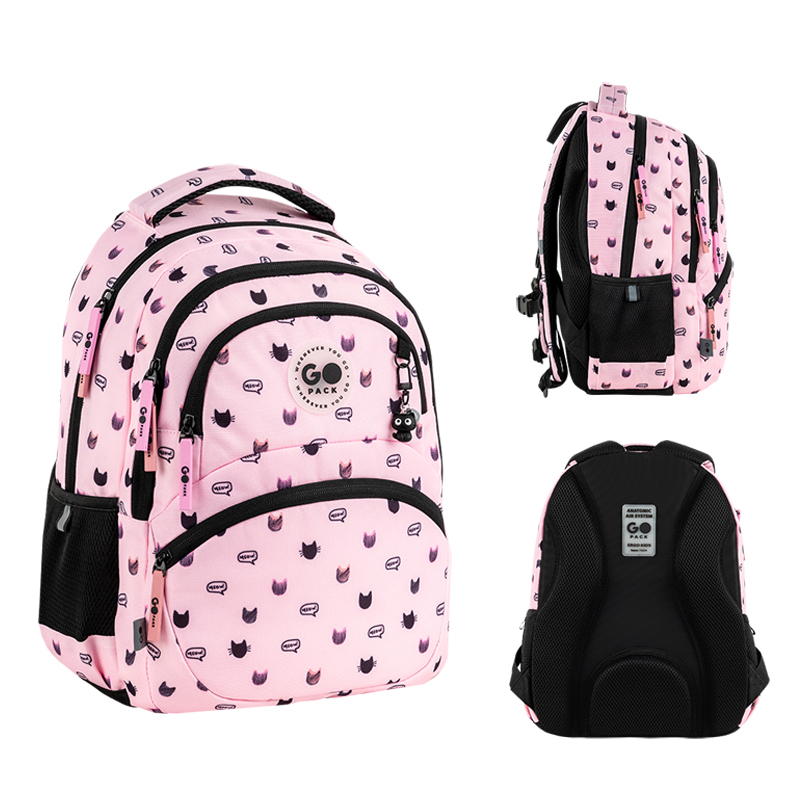 Backpack "GoPack" /GO26-175M-1/ Education 175M-1 Meow Cats (1/10)