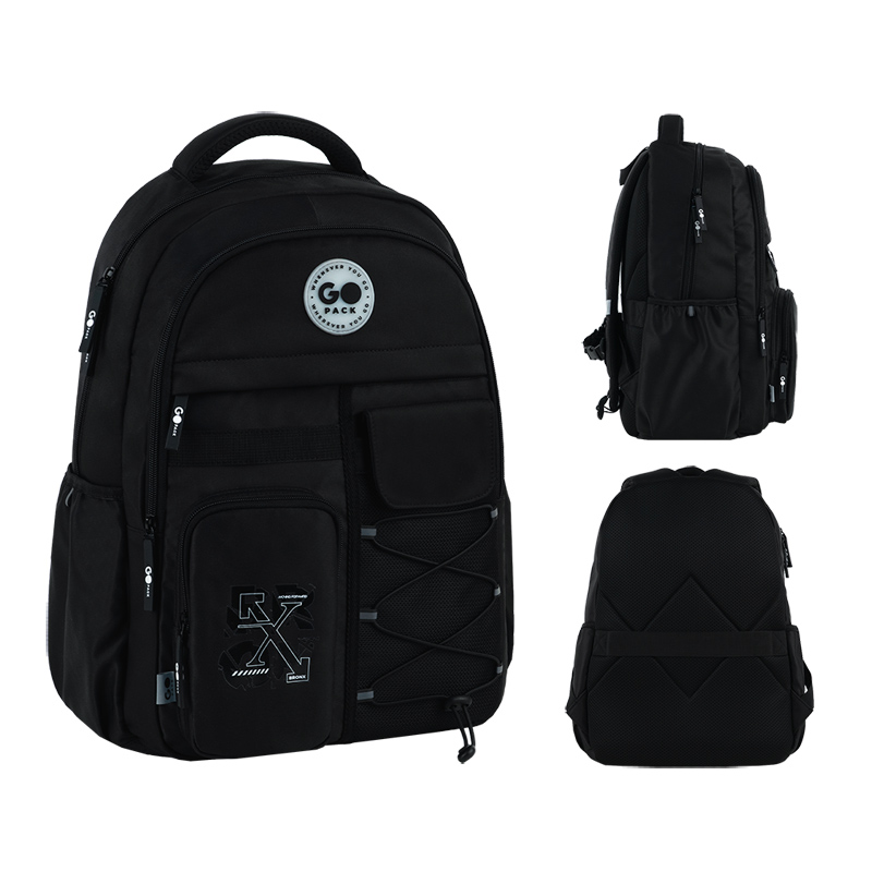 Backpack "GoPack" /GO26-184L-3/ Education Teens 184 black (1/10)