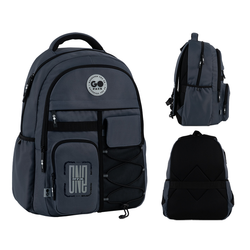 Backpack "GoPack" /GO26-184L-4/ Education Teens 184 dark gray (1/10)