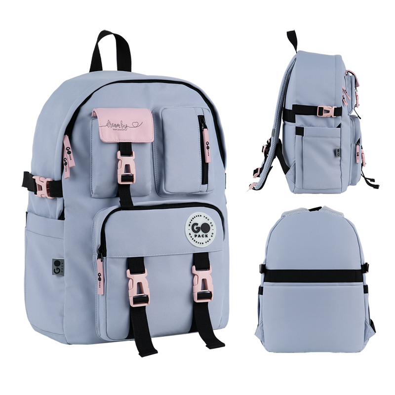Backpack "GoPack" /GO26-2500L-1/ Education Teens 2500L gray (1/10)