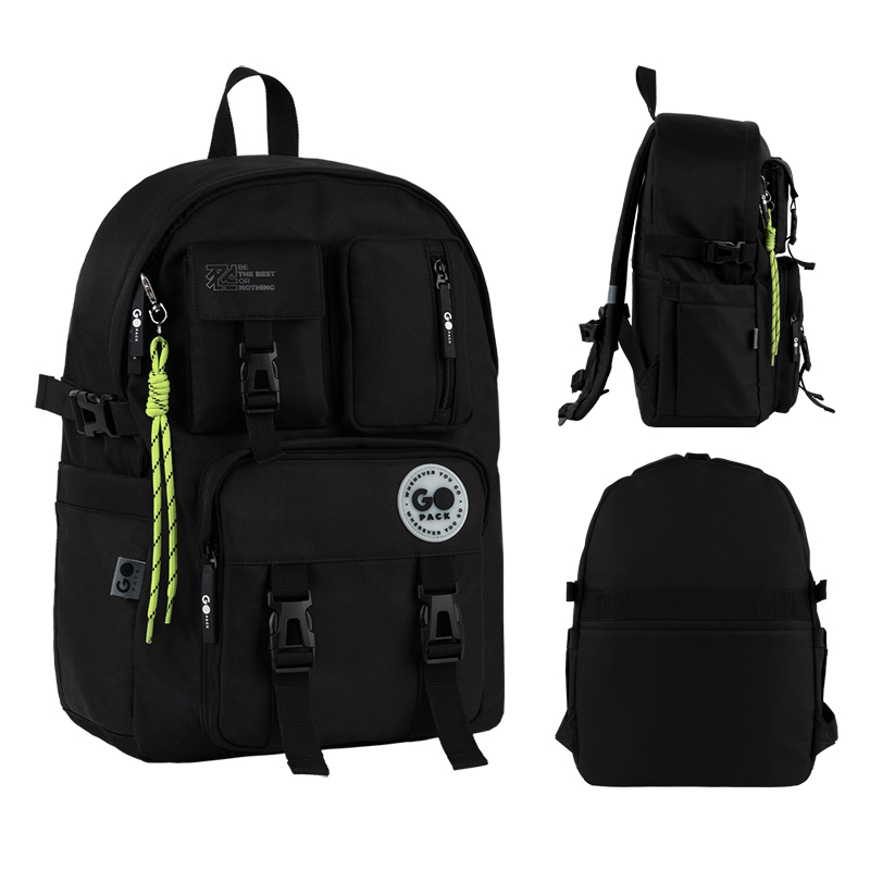 Backpack "GoPack" /GO26-2500L-3/ Education Teens 2500L black (1/10)