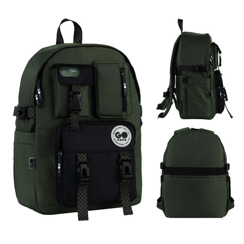 Backpack "GoPack" /GO26-2500L-4/ Education Teens 2500L khaki (1/10)