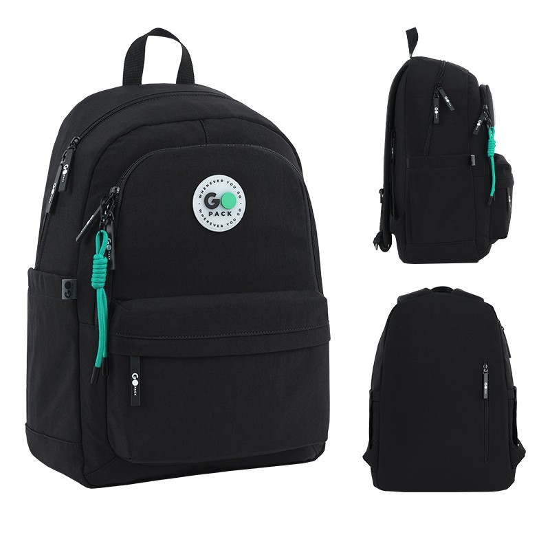 Backpack "GoPack" /GO26-141L-3/ Education Teens 141L black (1/10)