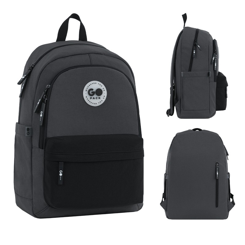 Backpack "GoPack" /GO26-141L-4/ Education Teens 141L black, gray (1/10)