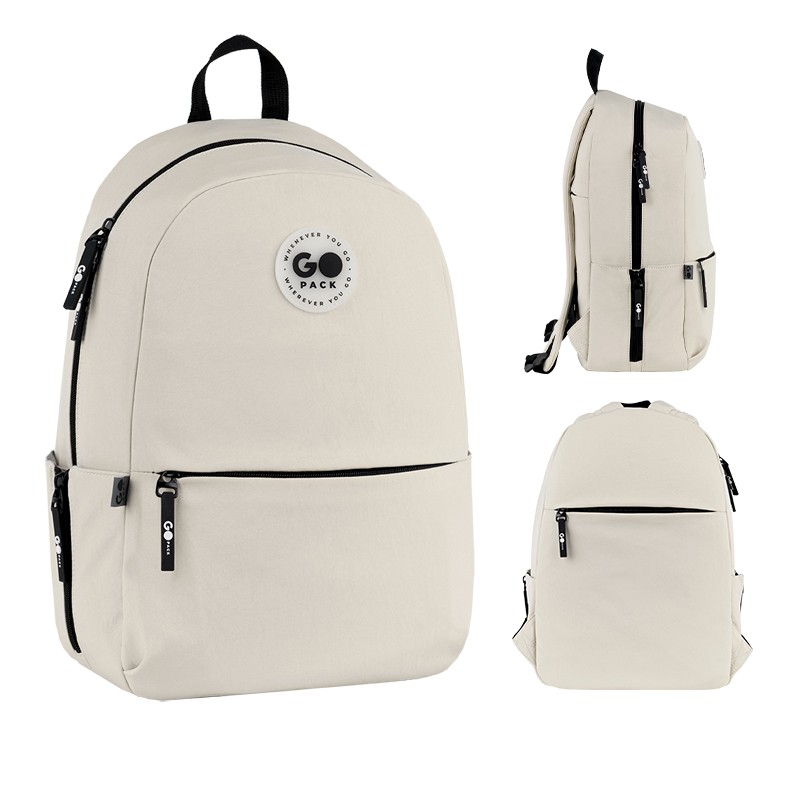 Backpack "GoPack" /GO26-188M-1/ Education Teens 188M-1 beige (1/10)