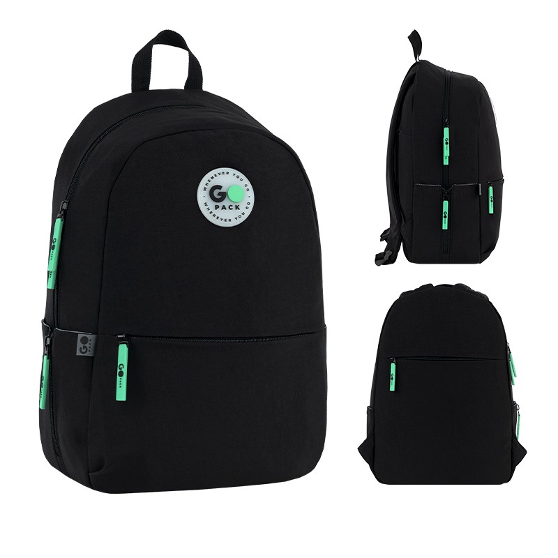 Backpack "GoPack" /GO26-188M-4/ Education Teens 188M-4 black (1/10)
