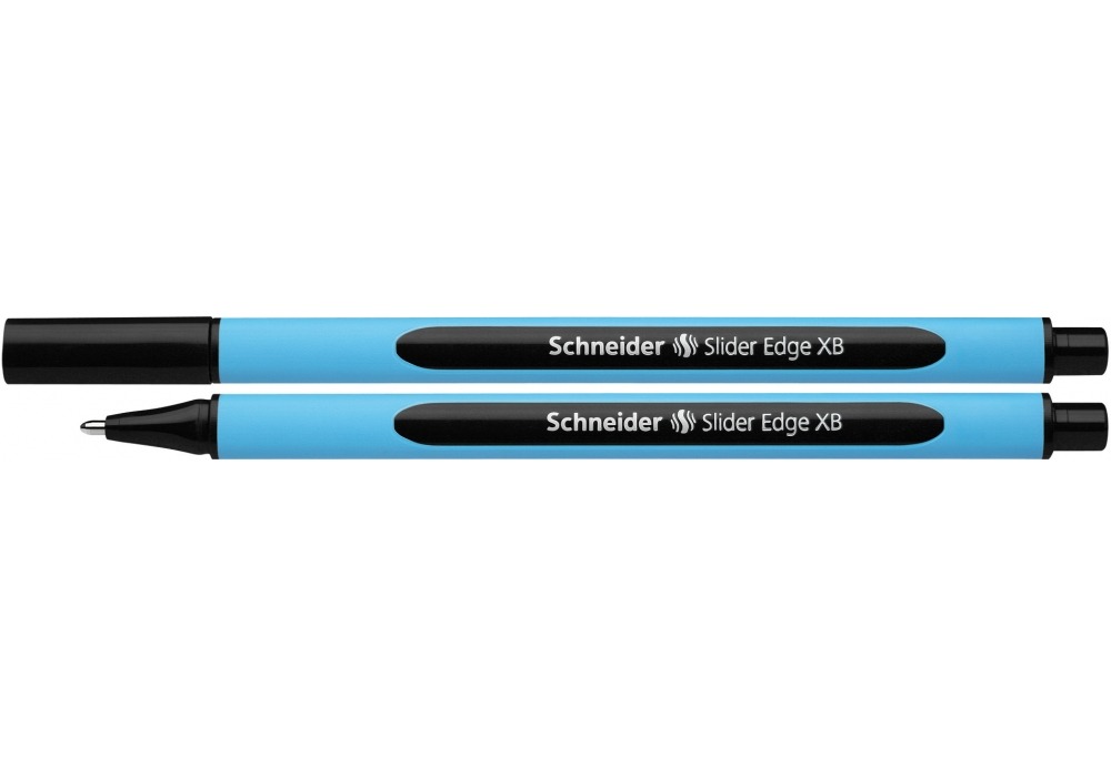 Ручка масляна "SCHNEIDER" /S152201/ "SLIDER EDGE" (XB-товста) 1,2мм, чорна (10/100)