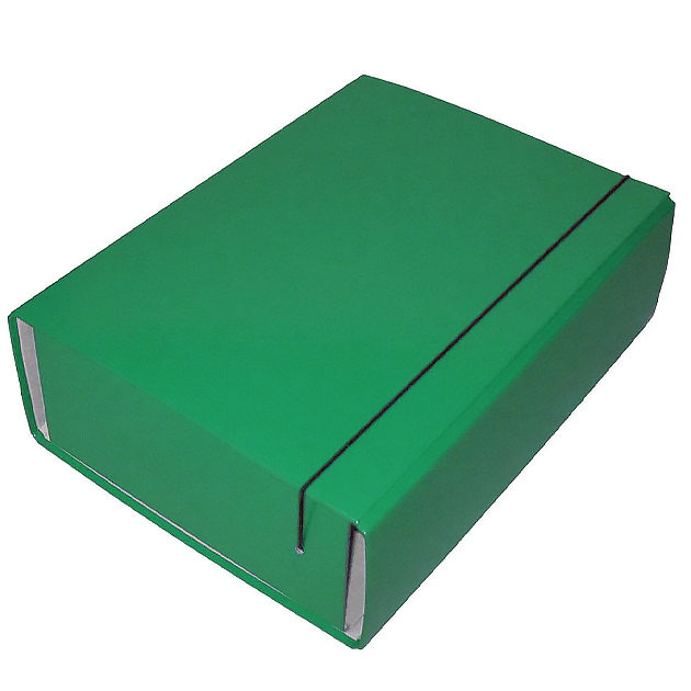 Папка-коробка А4 /iTEM306\100/ 100мм., на гумці, зелена (1/7)