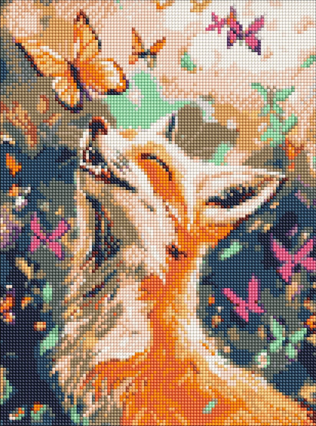 Diamond mosaic "Ideyka" /AMO20300/ "Happy fox" 30*40cm
