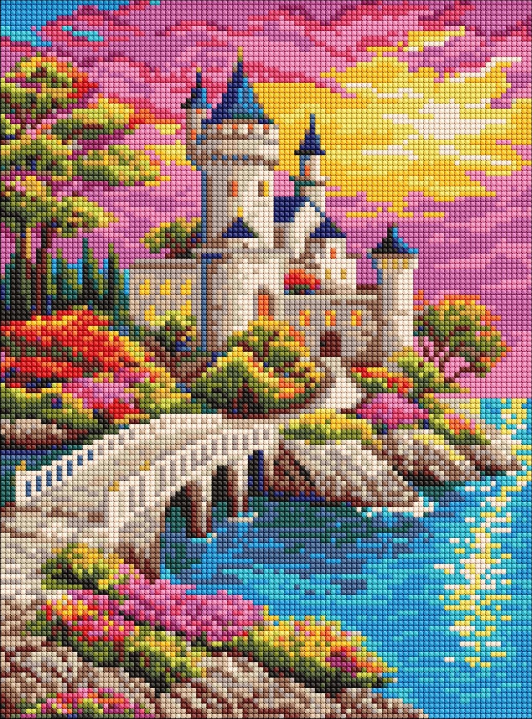 Diamond mosaic "Ideyka" /AMO20395/ "Fairytale Dawn" 30*40cm