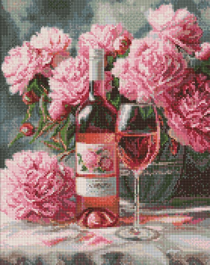 Diamond mosaic "Ideyka" /AMO20278/ "Pink instant pleasures" 40*50cm