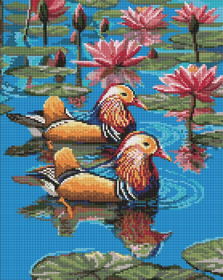 Diamond mosaic "Ideyka" /AMO20400/ "Pair of tangerines" 40*50cm