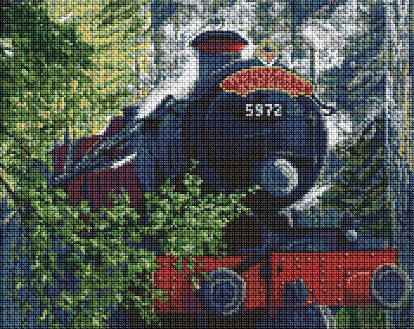 Diamond mosaic "Ideyka" /AMO20369/ WB "Harry Potter: The Road to Hogwarts" 40*50cm
