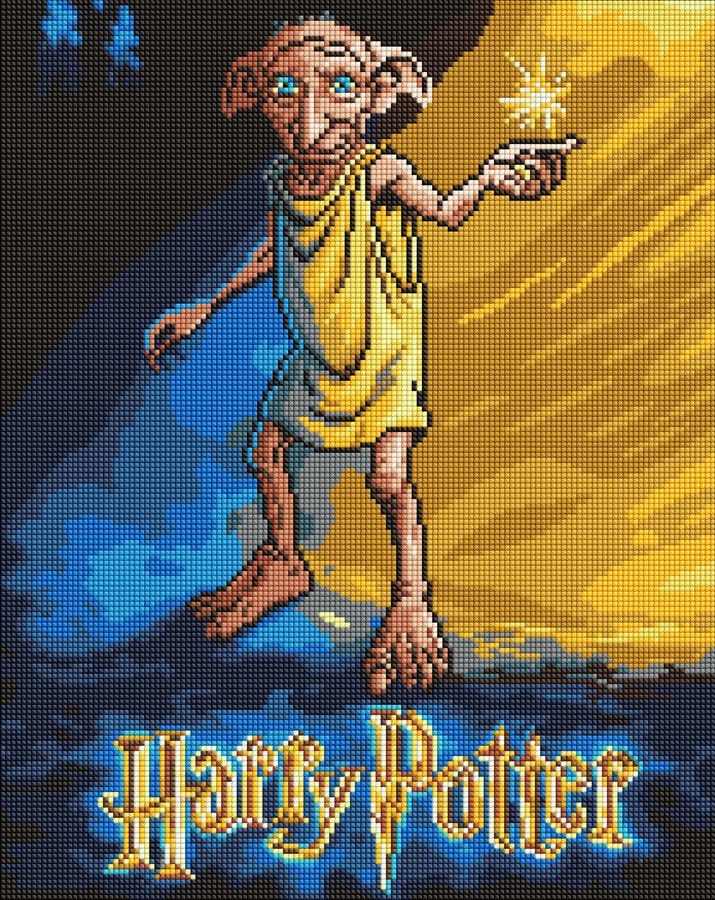 Diamond mosaic "Ideyka" /AMO20373/ WB "Harry Potter: Dobby Poster" 40*50cm