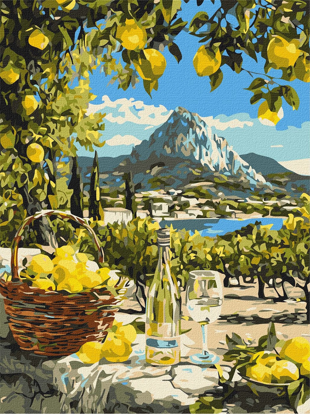 Picture by number "Ideyka" /KHO6444/ "Under the lemon sun" 30*40 cm