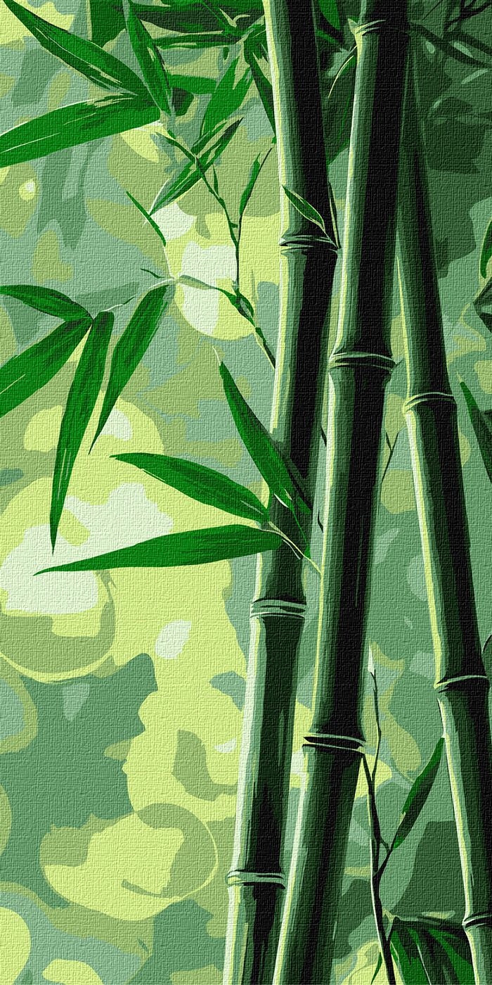 Painting by numbers "Ideyka" /KHO6390/ "Bamboo" 40*80cm