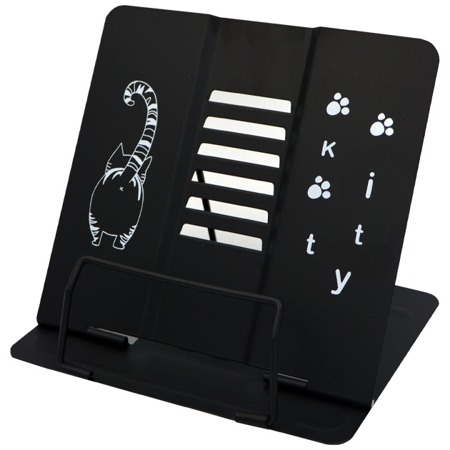 Metal book stand "JO" /DSCN0236/ "Cats" 22*20cm (1/12)