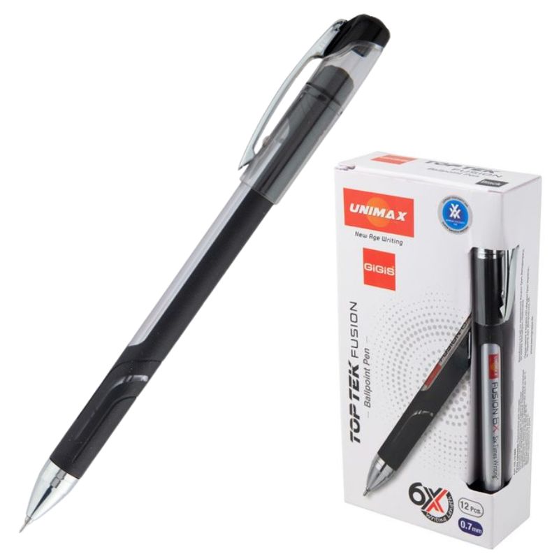 Ballpoint pen "Unimax" /UX-10 000-01/ "Top Tek Fusion 10 000" black (12/120/1200)