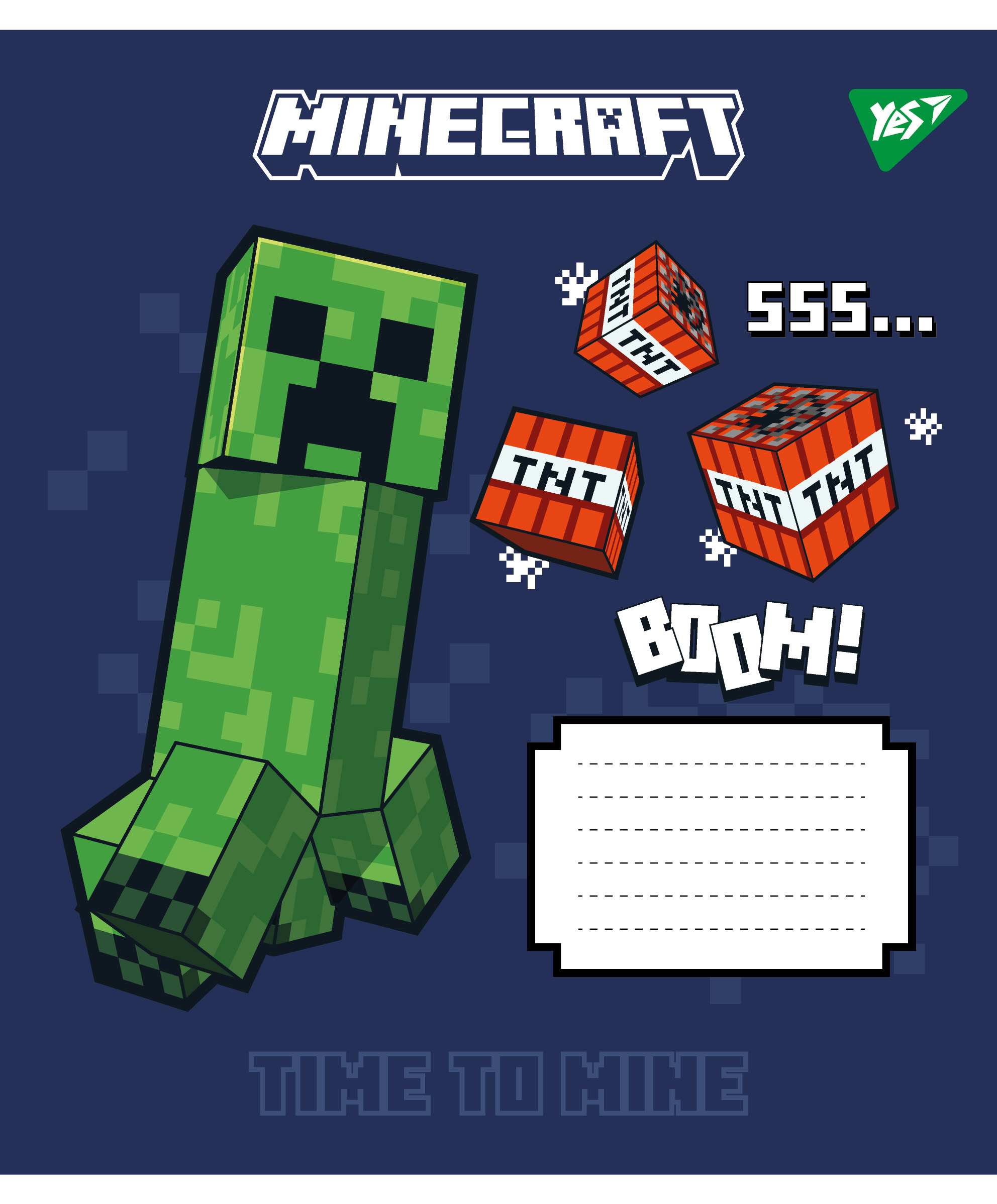 Student's notebook "YES" 24 sheets == /767562/ "Minecraft Signs" (20/320)