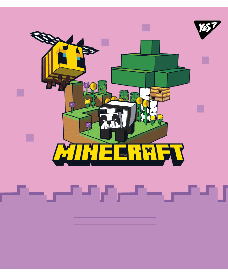 Student's notebook "YES" 24 sheets == /767596/ "Minecraft Spring" (20/320)