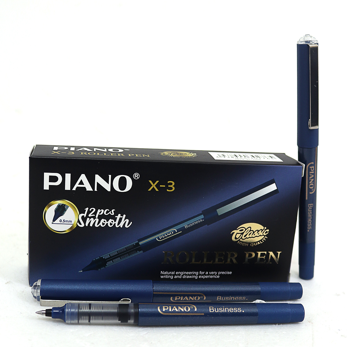 Roller "PIANO" 3X-BL "Business" 0.5 mm blue (12)