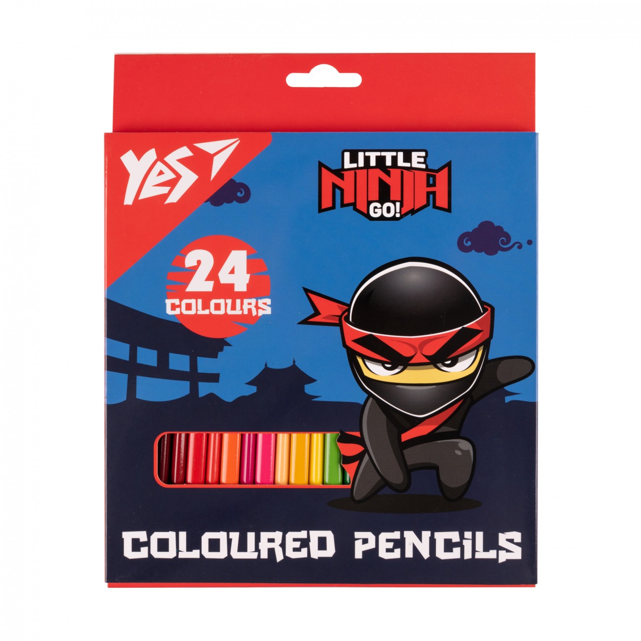 Олівці кольорові "Yes"  24 кол. /290743/ "Ninja" сині (1/6/120)