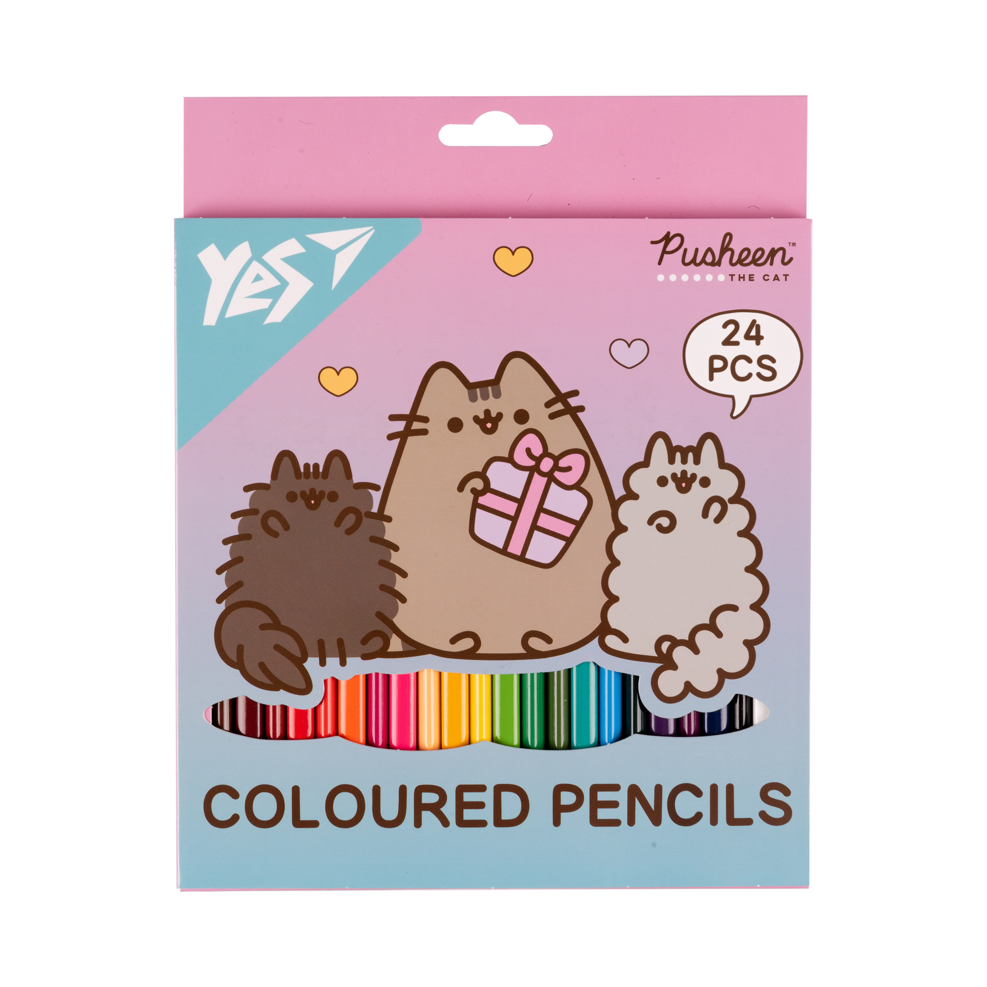 Олівці кольорові "Yes"  24 кол. /290741/ "Pusheen. Stormy and Pip" (1/6/120)