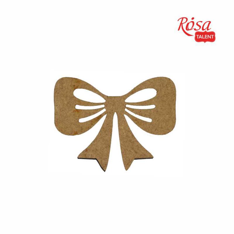 Міні-Заготовка "Rosa Talent" /003/ "Бант-2" 10шт, МДФ, 4,7х3,6см,