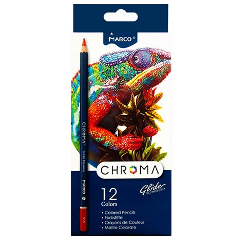 Colored pencils "Marco CHROMA" 12 pcs. /8010-12CB/ cardboard (1/12/144)