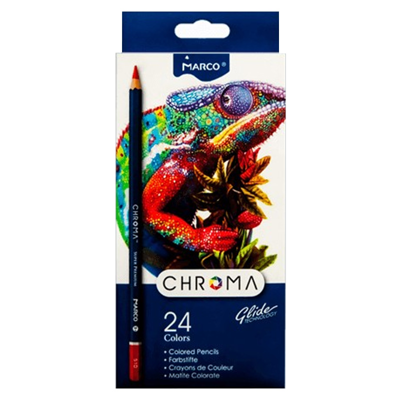 Colored pencils "Marco CHROMA" 24 pcs. /8010-24CB/ cardboard (6/72)