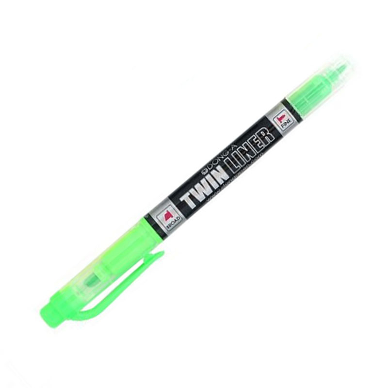 Text marker DONG-A /6230/739/F43/ Two-sided. TWINliner light green 0.2/0.5mm (12)