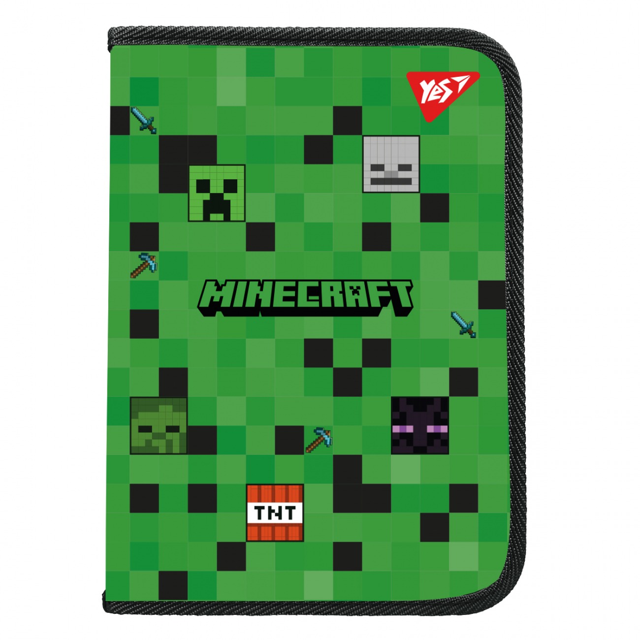 Папка на блискавці А4 "Yes" /492332/ "Minecraft" з внутр. кишенею (1/12/48)