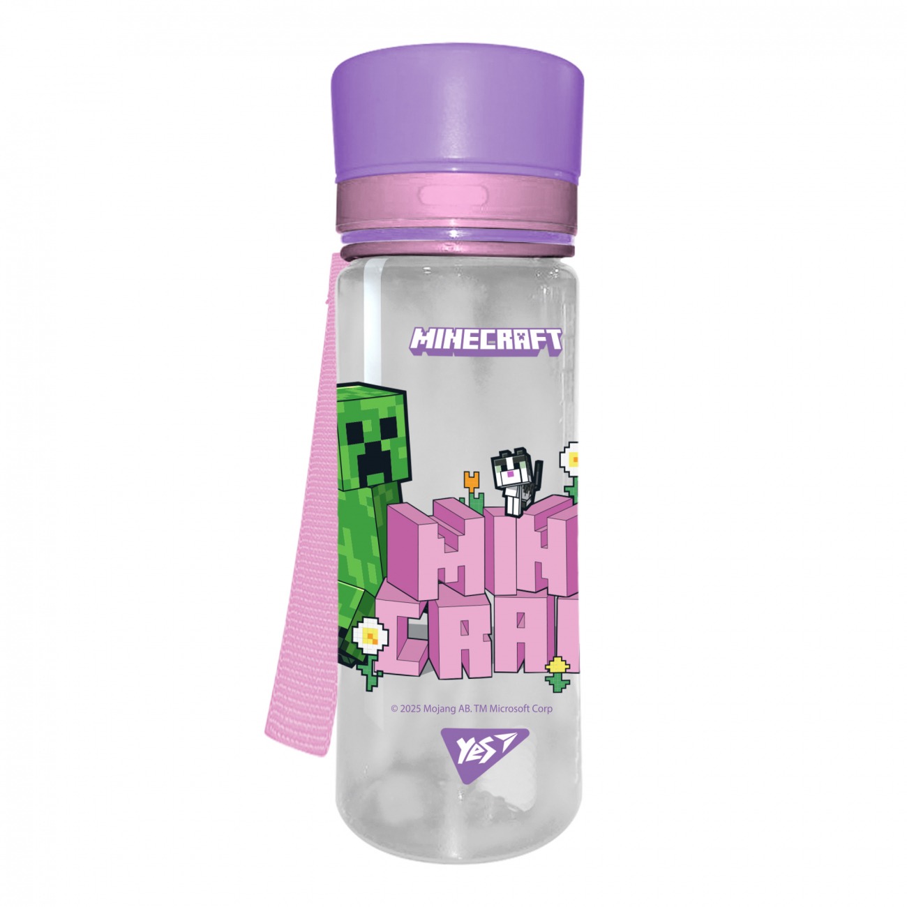 Water bottle "YES" /708476/ "Minecraft.Spring" 400 ml (1/25)