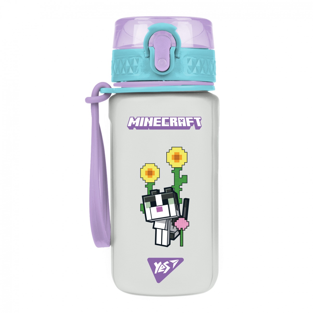 Water bottle "YES" /708477/ "Minecraft.Spring" 500 ml, soft touch (1/25)