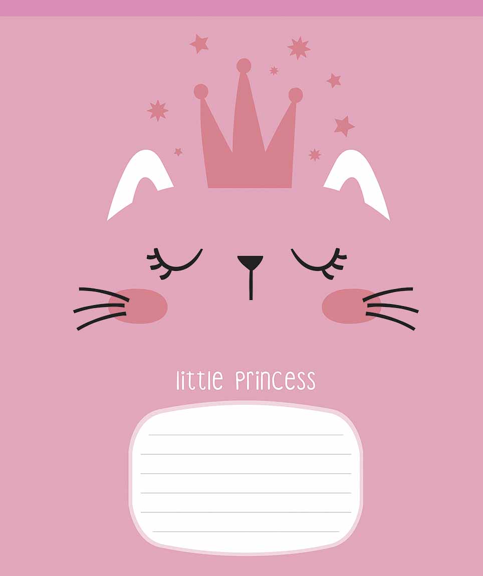 Student's notebook "Star" 12 sheets # /3619K/ Little Princess glitter (girl) (30/360)