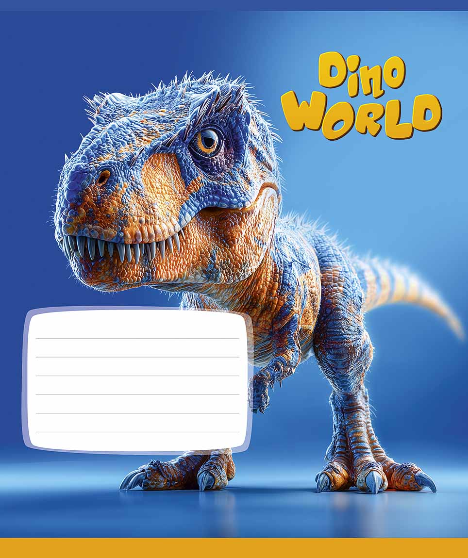 Student's notebook "Star" 12 sheets == /3664L/ Dino world select UV varnish (boy) (30/360)