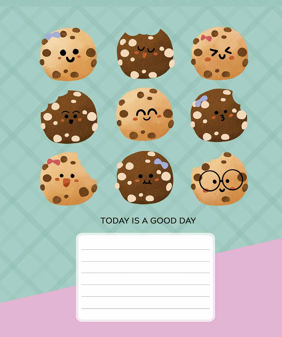 Student's notebook "Star" 12 sheets == /3689L/ Good day glitter (girl) (30/360)