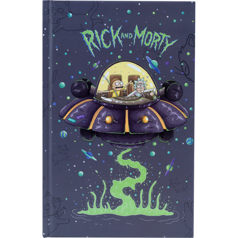 Notebook A6/80 "Kite" /RM22-199-2/ tv. cover, #, "Rick and Morty" (1/10)