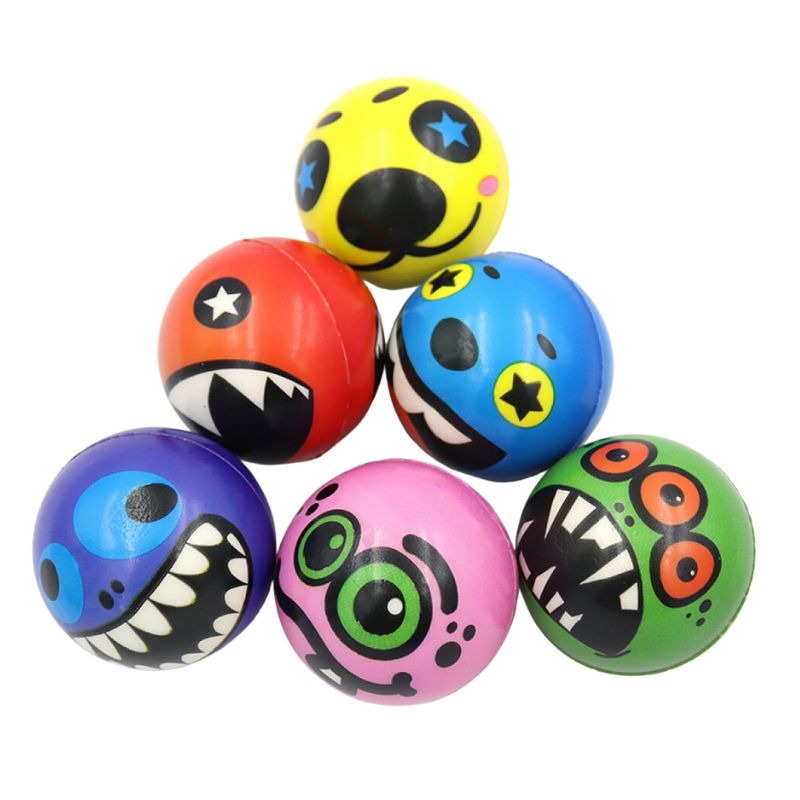 Shaped ball "JO" /9681-6.3/ "Zubastick" 6.3 cm, mix (12)