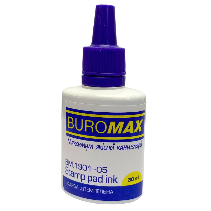 Stamping paint "BuroMAX" /BM 1901-05/ 30 ml purple (1/12/288)