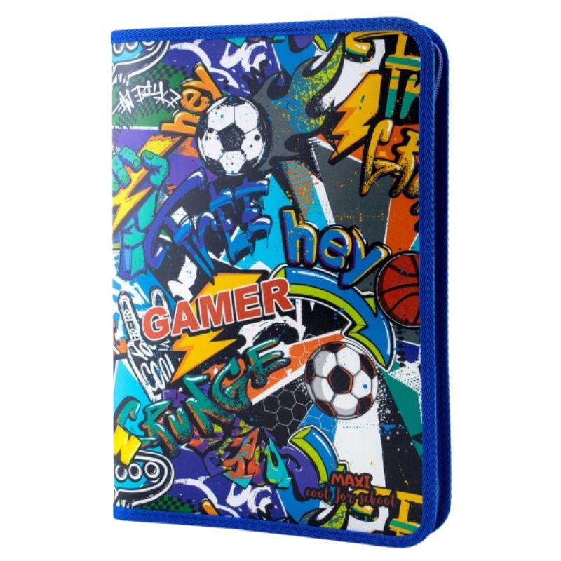 Папка на блискавці A4 "MAXI" /MX32025/ "Gamer" (1/30)