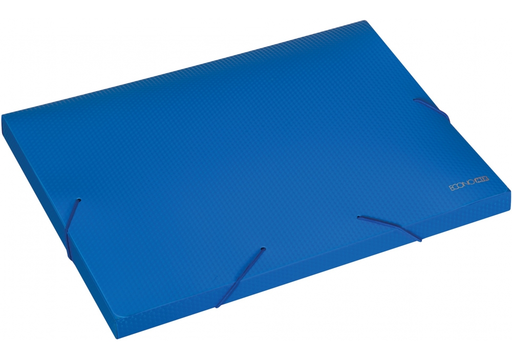 Volume folder on rubber bands A4 "Economix" /E31401-02/ 2cm, diamond, blue (1/20)