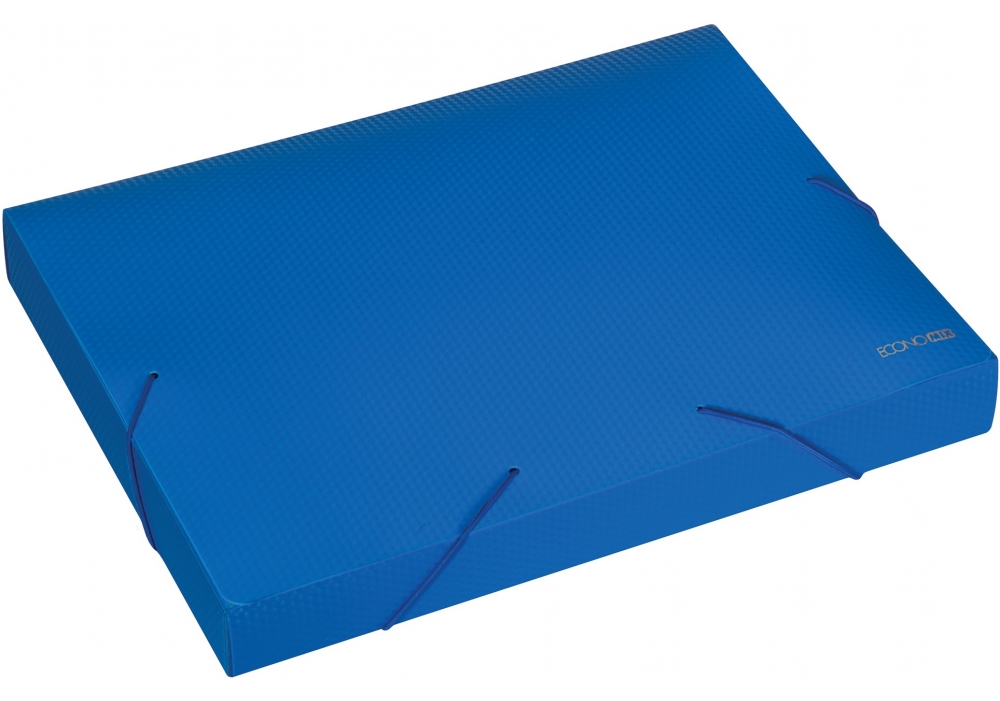 Volume folder on rubber bands A4 "Economix" /E31402-02/ 4cm, diamond, blue (1/20)